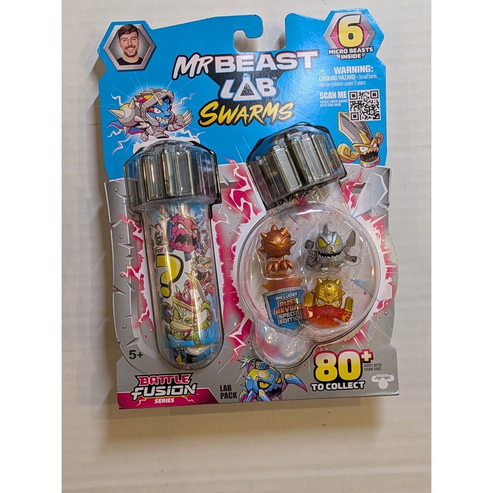 MrBeast Lab Swarms Hyper Fusion Lab Pack 6 Micro Beasts New Sealed Moose Toys